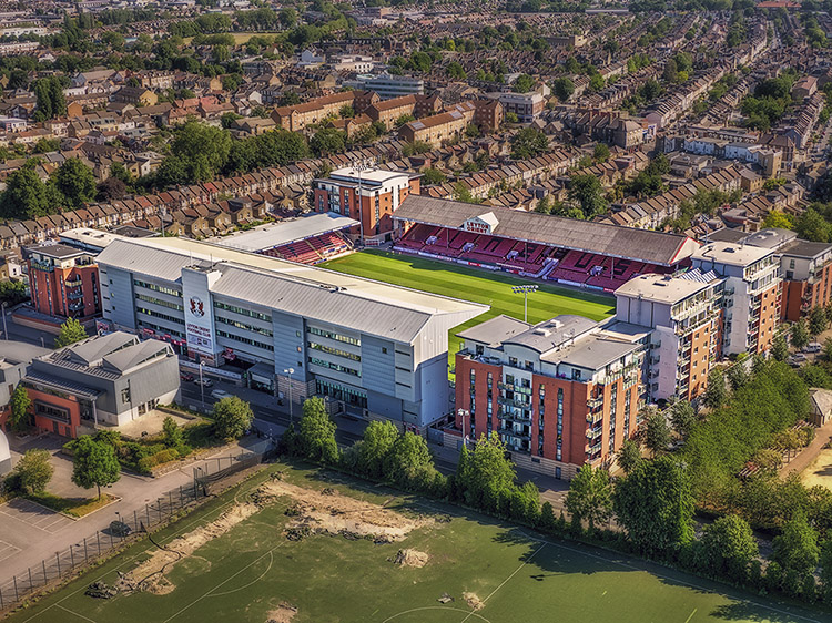 Aerial Photograph of Leyton Orient - Brisbane Road