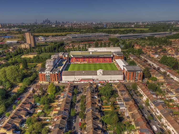 Aerial Photograph of Leyton Orient - Brisbane Road