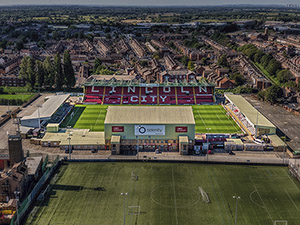 Aerial Photograph of Lincoln City - LNER Stadium