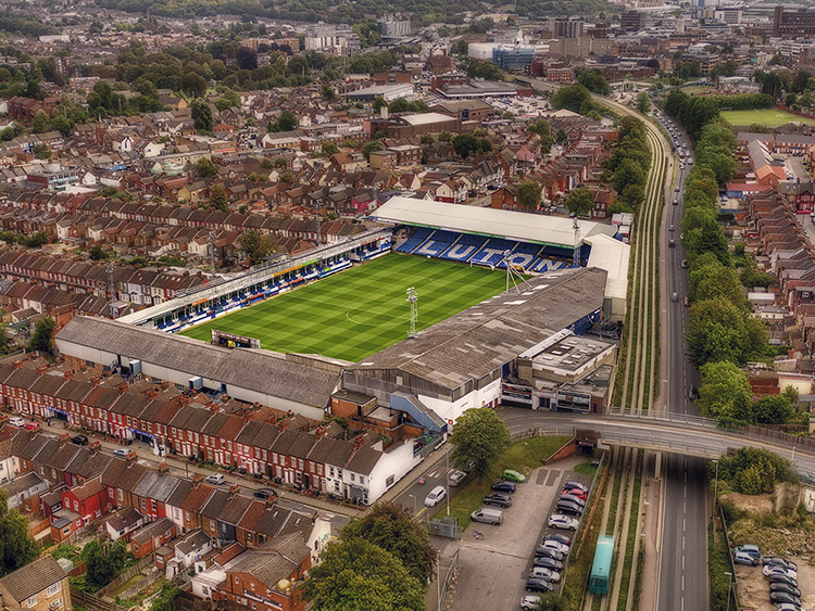 Aerial Photograph of Luton Town - Kenilworth Road