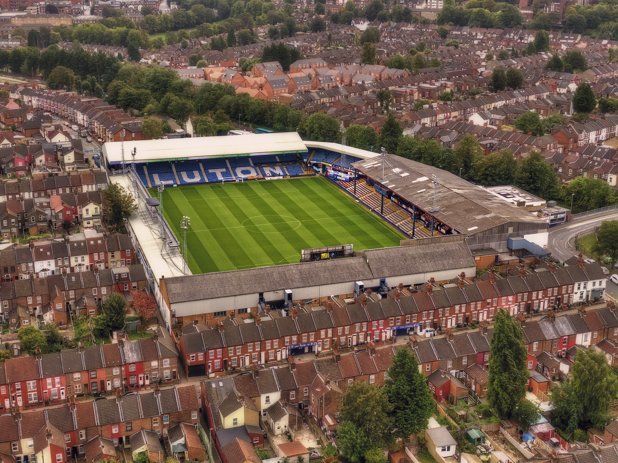 Aerial Photograph of Luton Town - Kenilworth Road