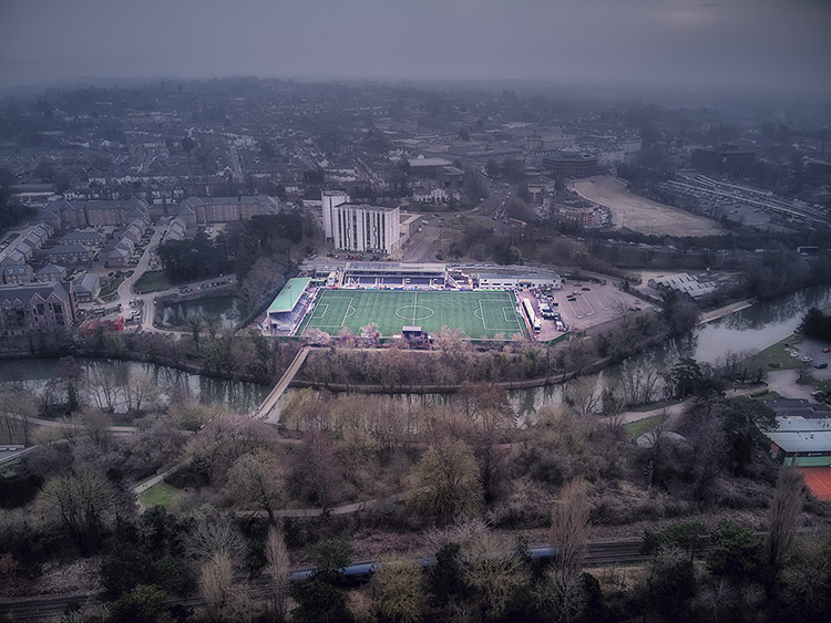 Aerial Photograph of Maidstone United - Gallagher Stadium