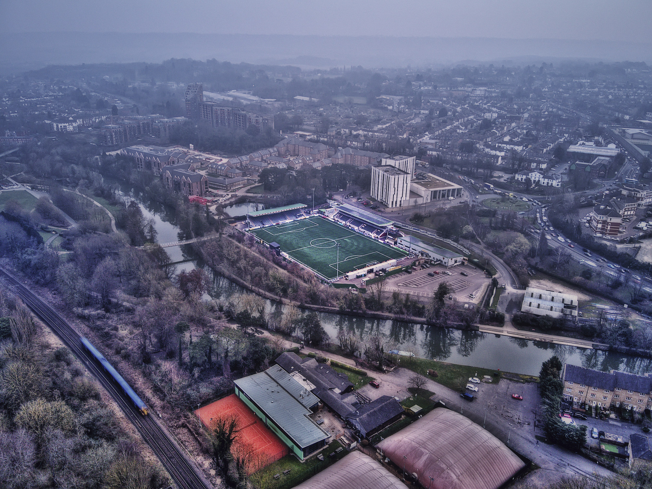 Aerial Photograph of Maidstone United - Gallagher Stadium