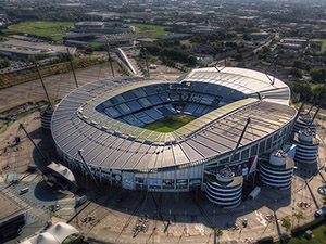 Aerial Photograph of Manchester City - Etihad Stadium