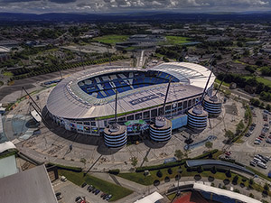 Aerial Photograph of Manchester City - Etihad Stadium