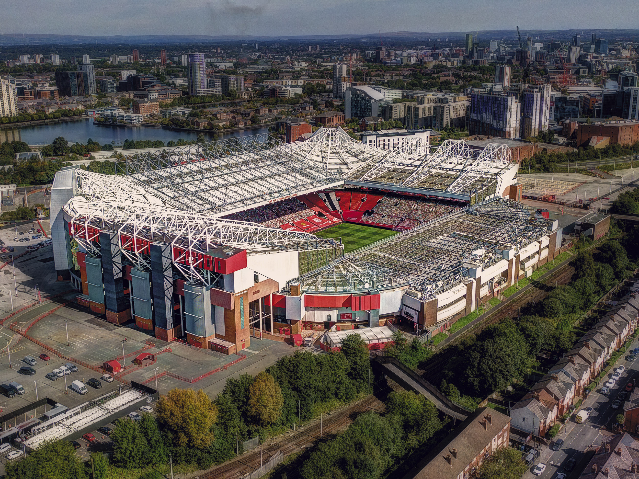 Aerial Photograph of Manchester United - Old Trafford