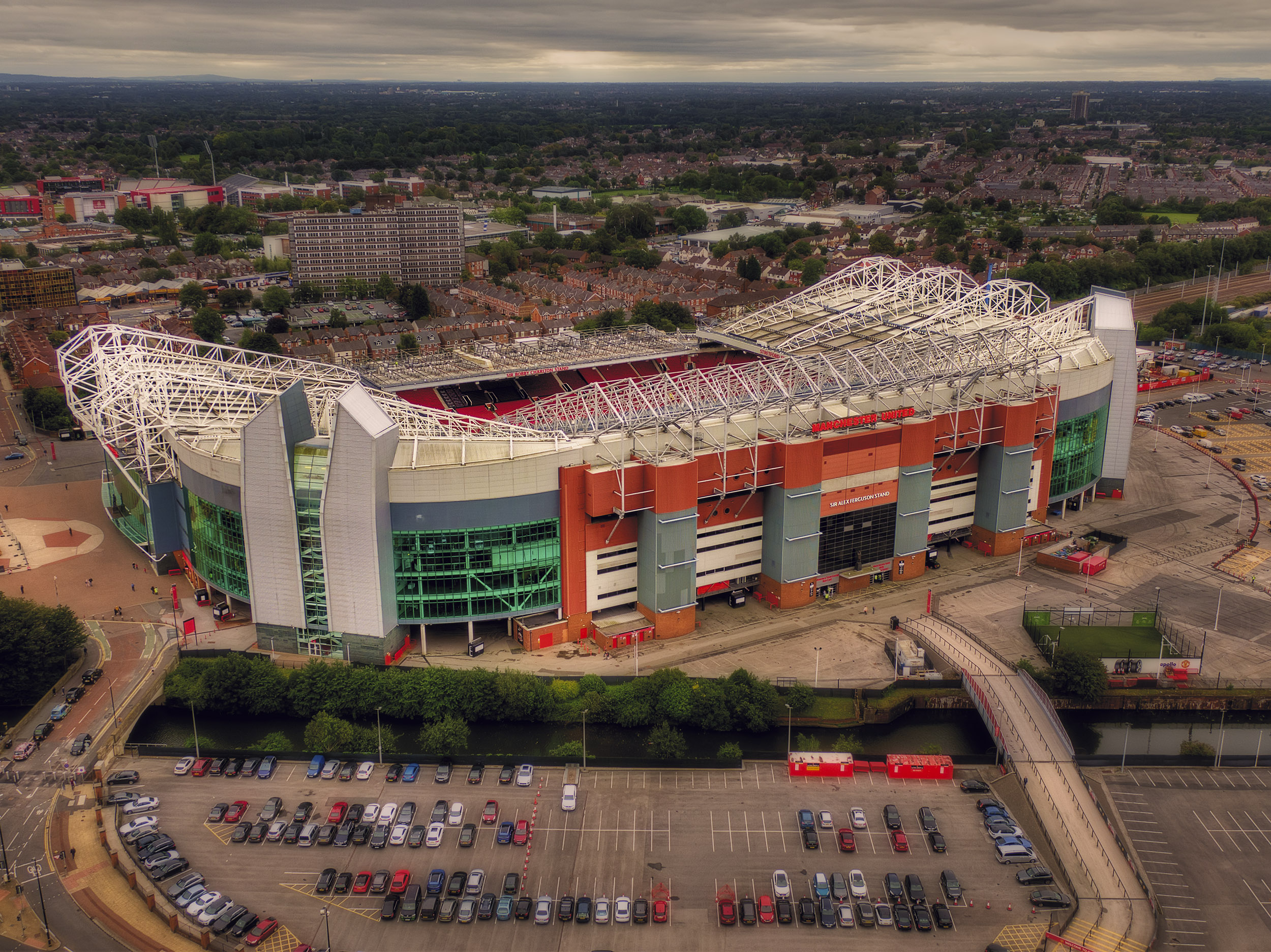 Aerial Photograph of Manchester United - Old Trafford