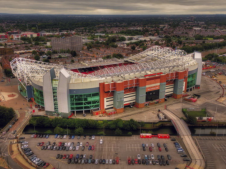 Aerial Photograph of Manchester United - Old Trafford