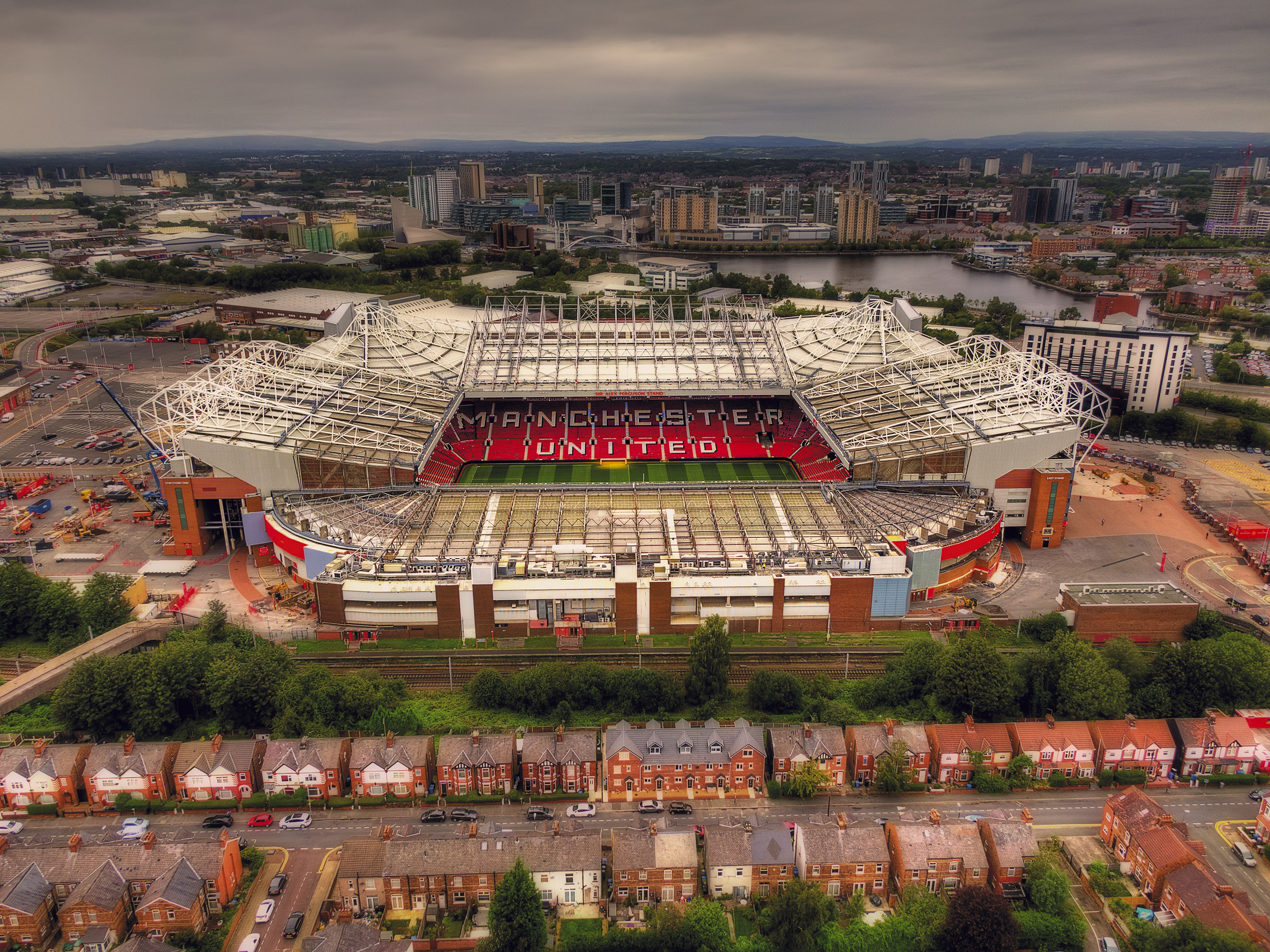 Aerial Photograph of Manchester United - Old Trafford