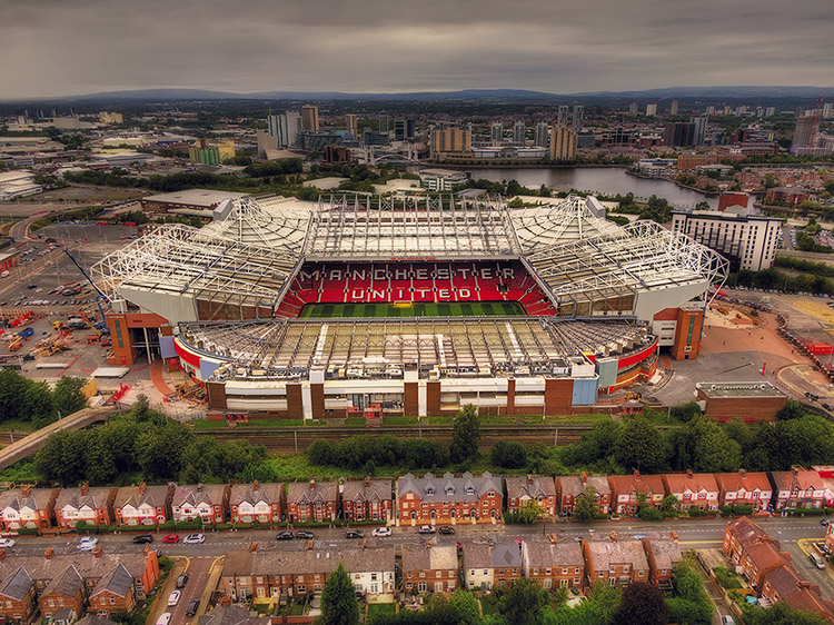 Aerial Photograph of Manchester United - Old Trafford