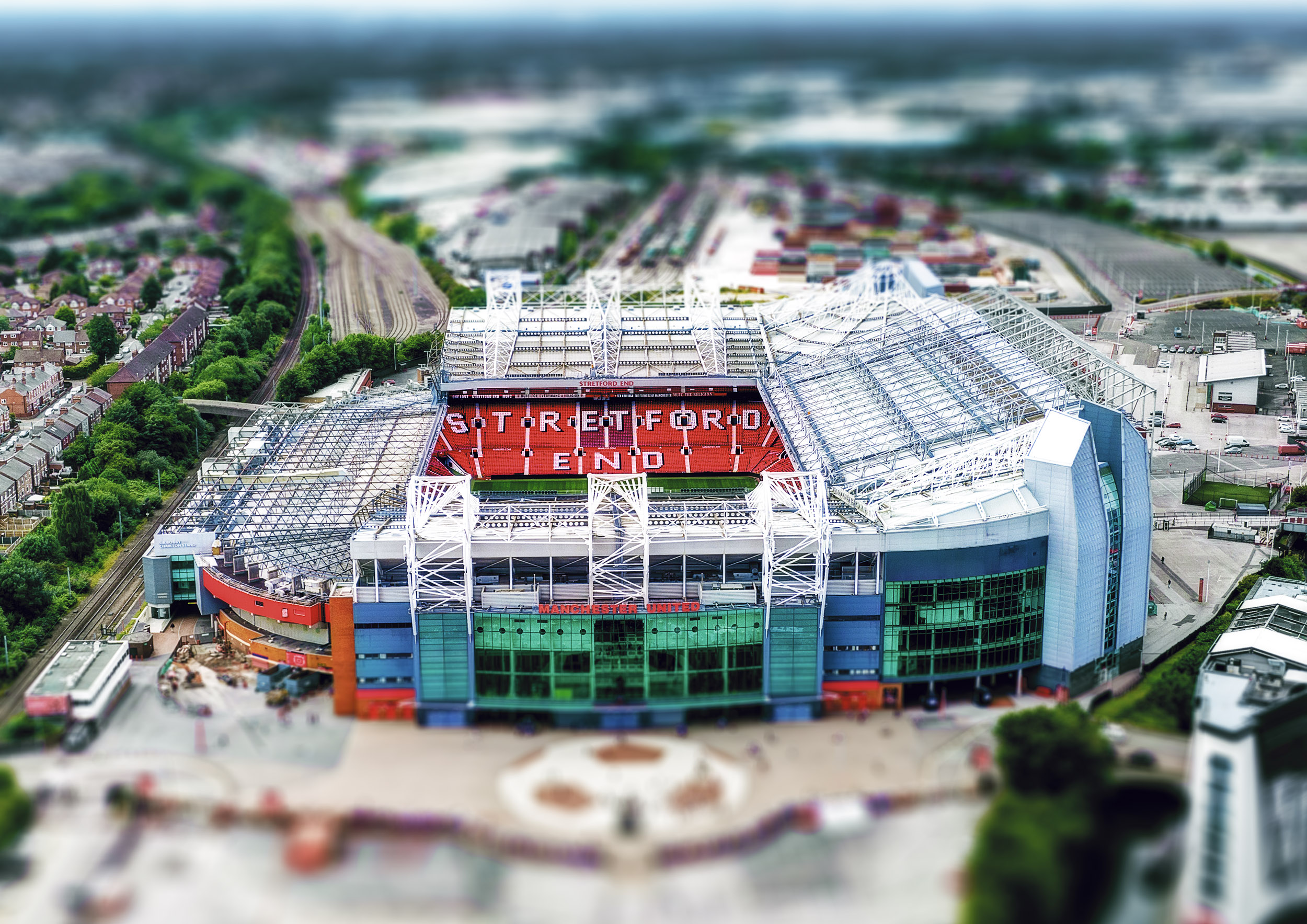 Aerial Photograph of Manchester United - Old Trafford