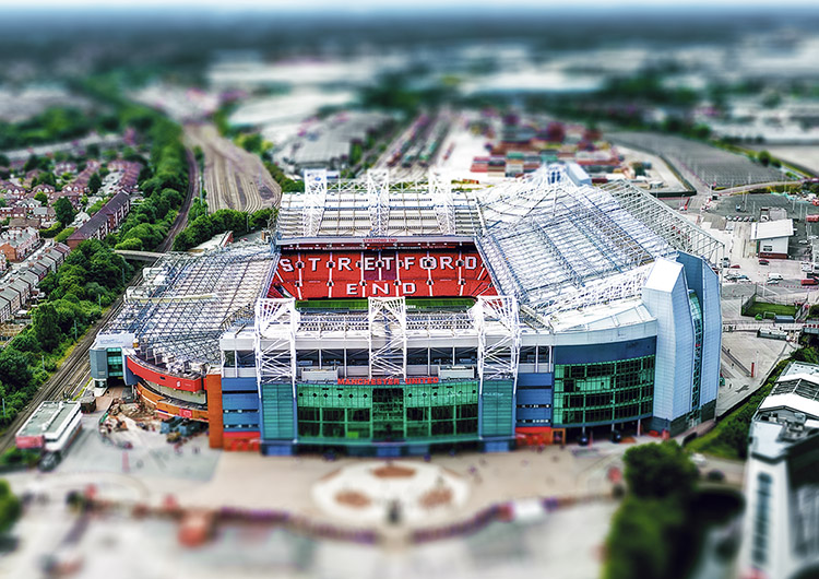 Aerial Photograph of Manchester United - Old Trafford