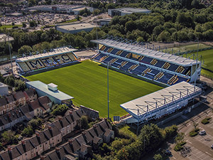 Aerial Photograph of Mansfield Town - Field Mill