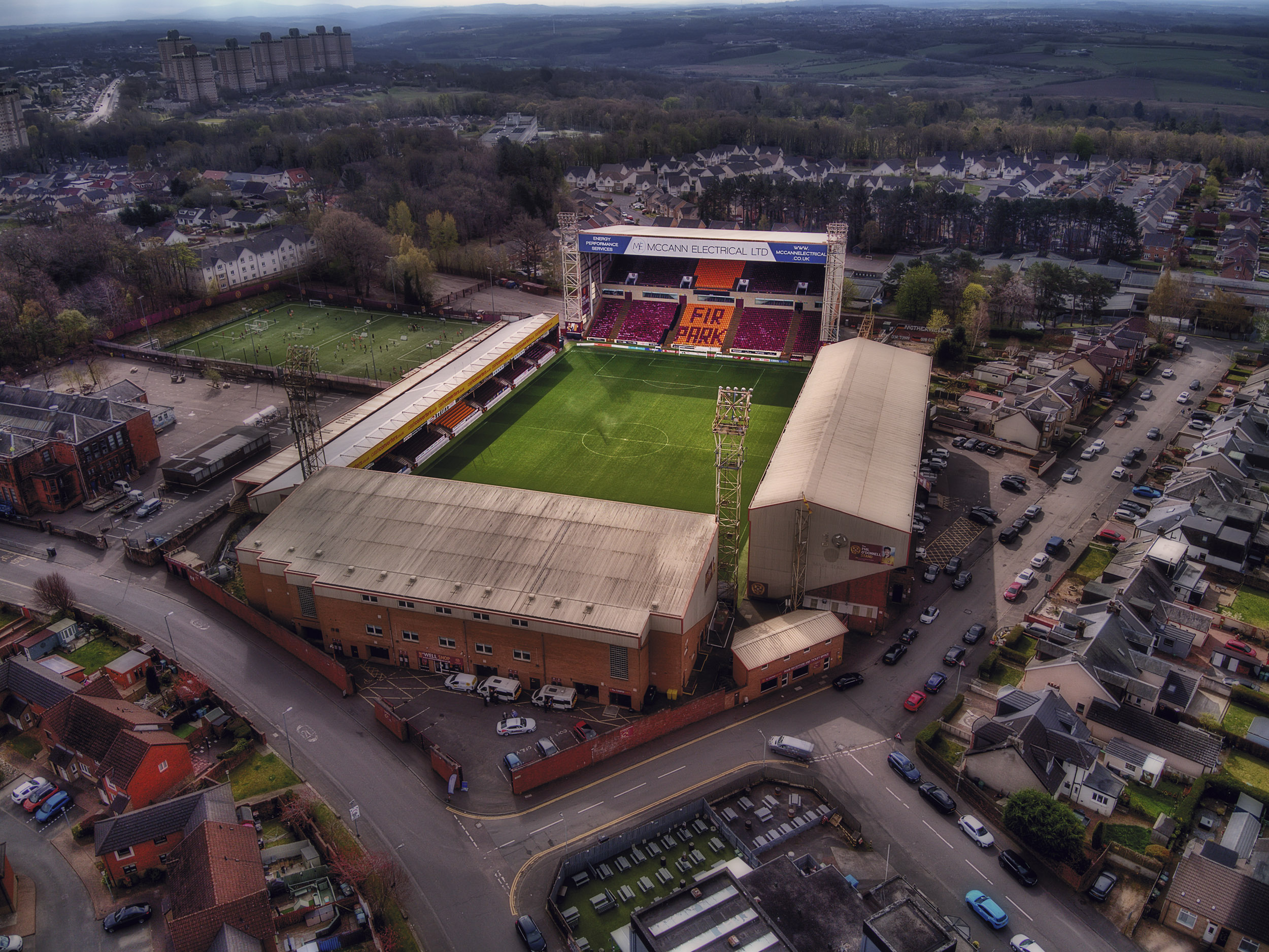 Aerial Photograph of Motherwell - Fir Park