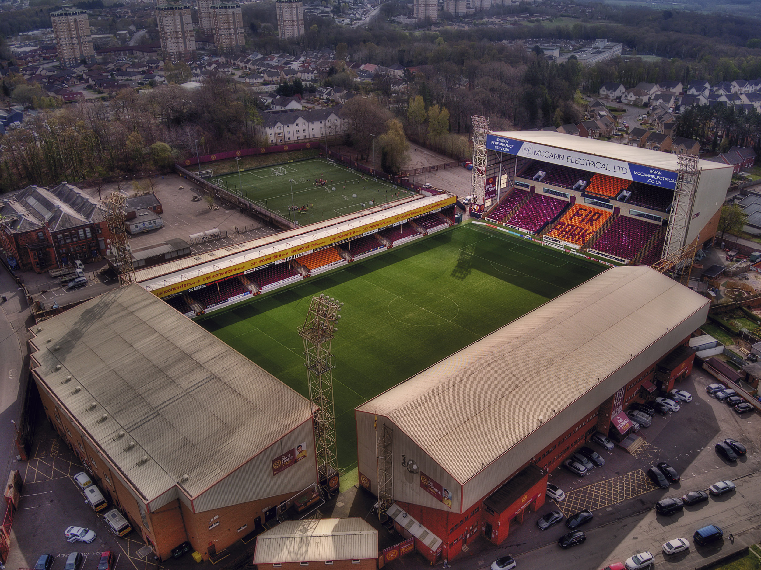 Aerial Photograph of Motherwell - Fir Park