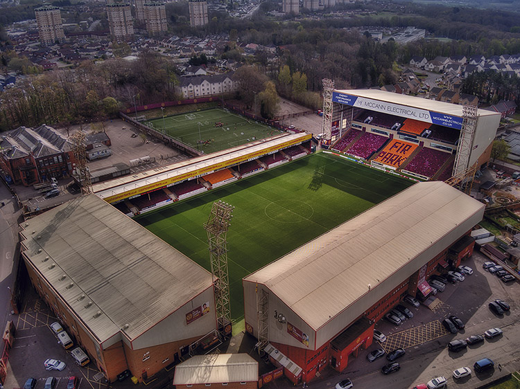 Aerial Photograph of Motherwell - Fir Park