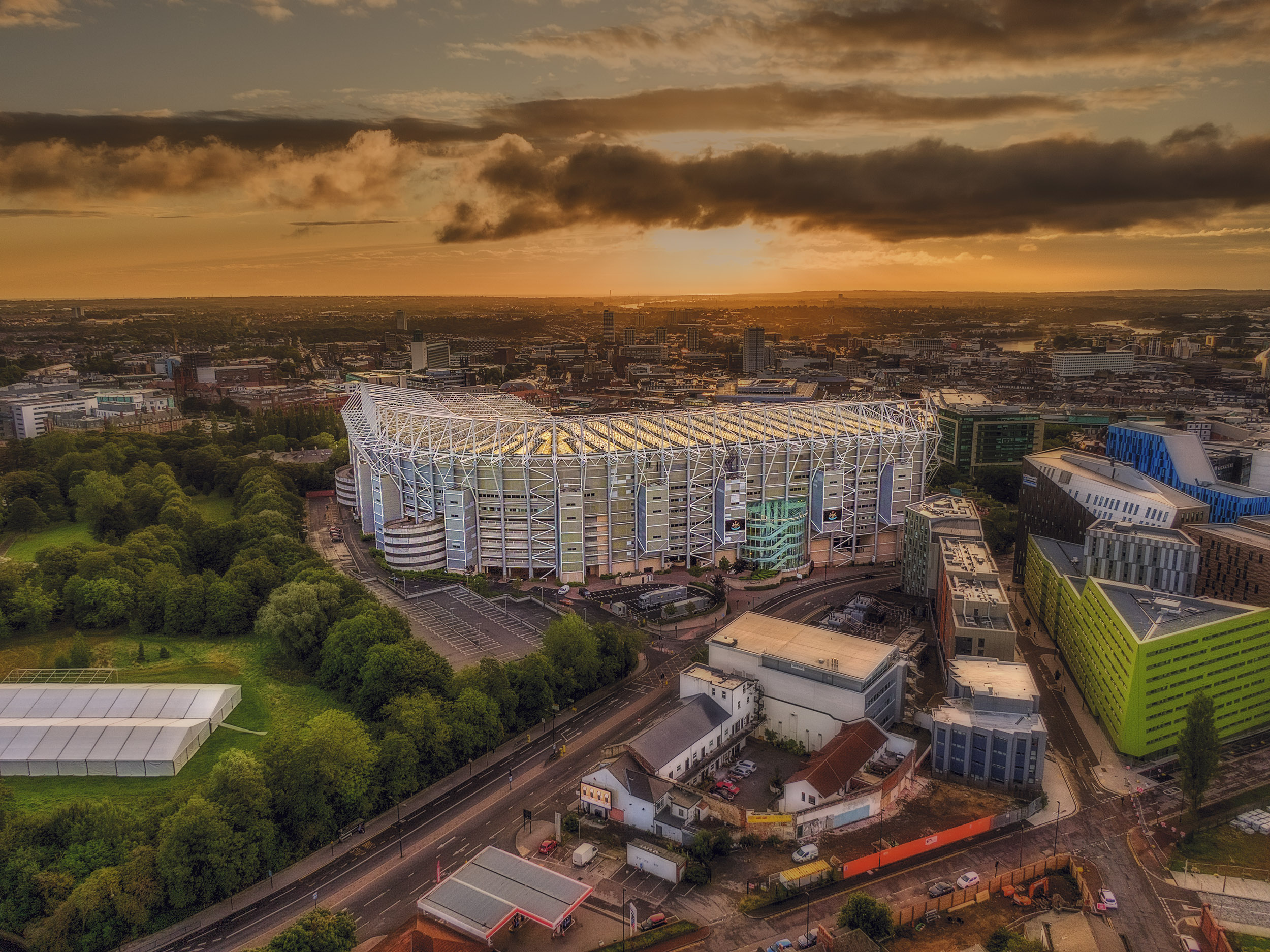 Aerial Photograph of Newcastle United - St James Park