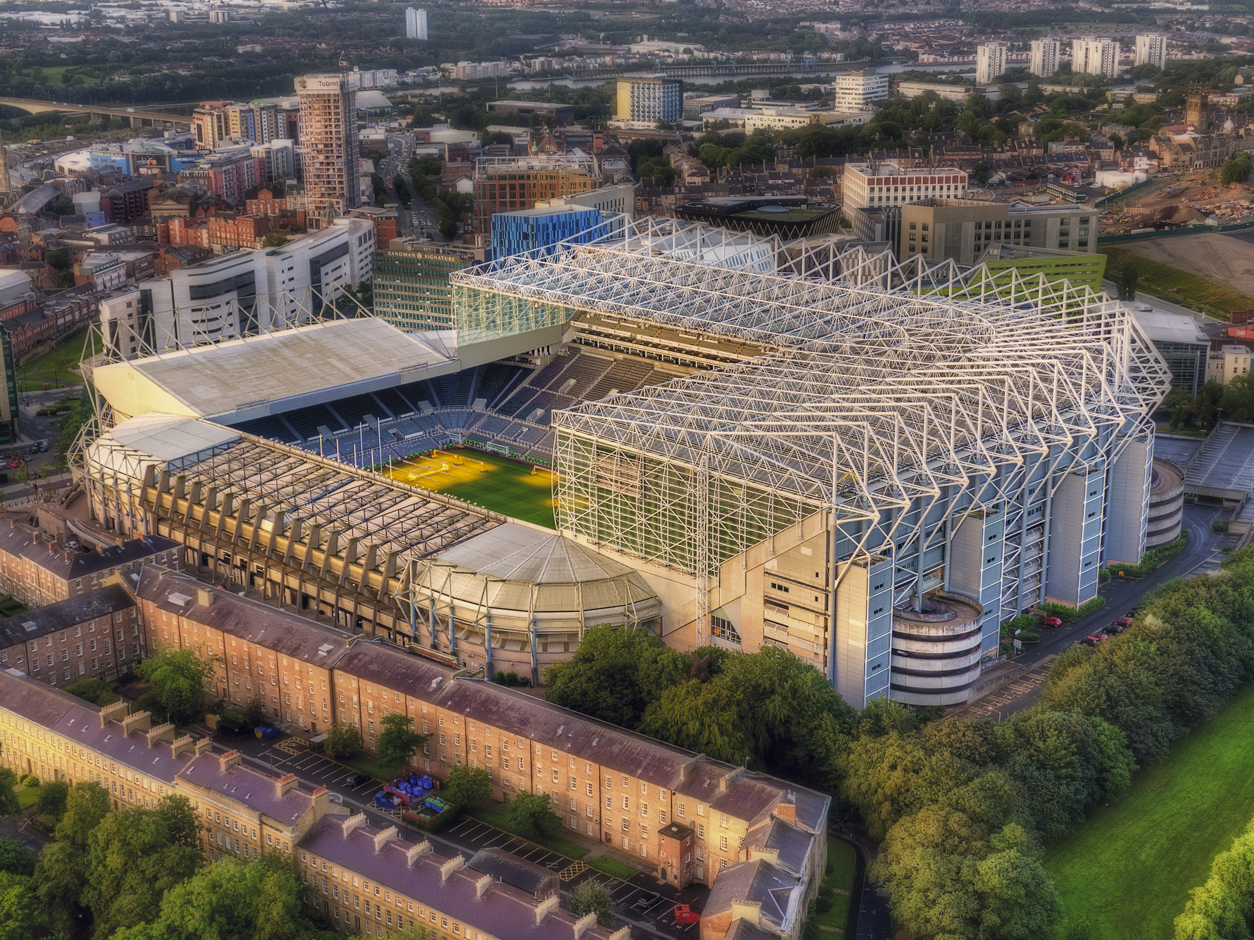 Aerial Photograph of Newcastle United - St James Park