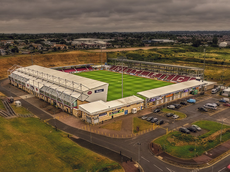 Aerial Photograph of Northampton Town - Sixfields Stadium