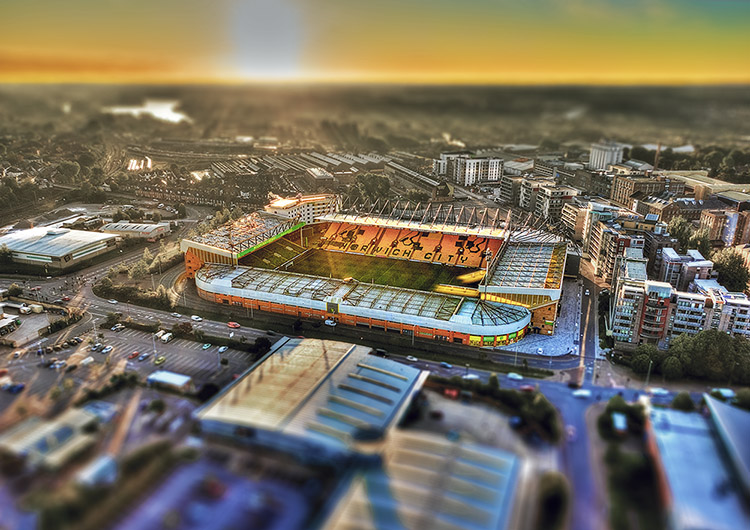 Aerial Photograph of Norwich City - Carrow Road