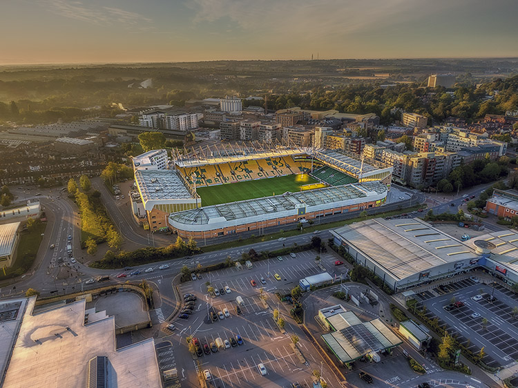 Aerial Photograph of Norwich City - Carrow Road