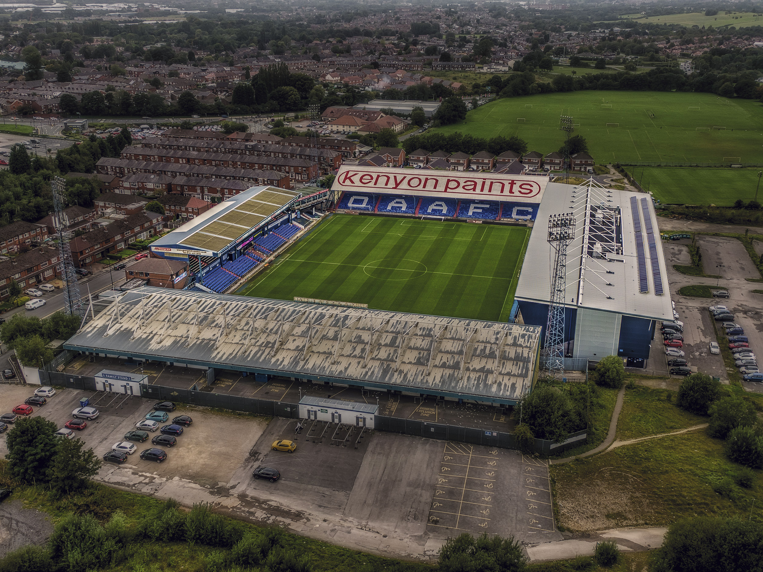 Aerial Photograph of Oldham Athletic - Boundary Park