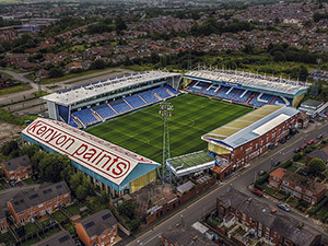 Aerial Photograph of Oldham Athletic - Boundary Park
