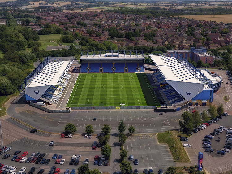 Aerial Photograph of Oxford United - Kassam Stadium