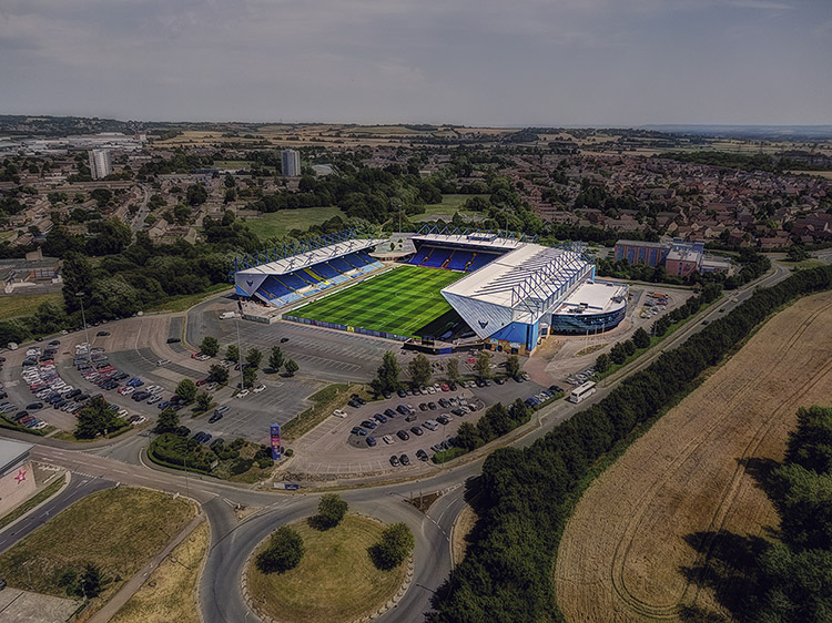 Aerial Photograph of Oxford United - Kassam Stadium