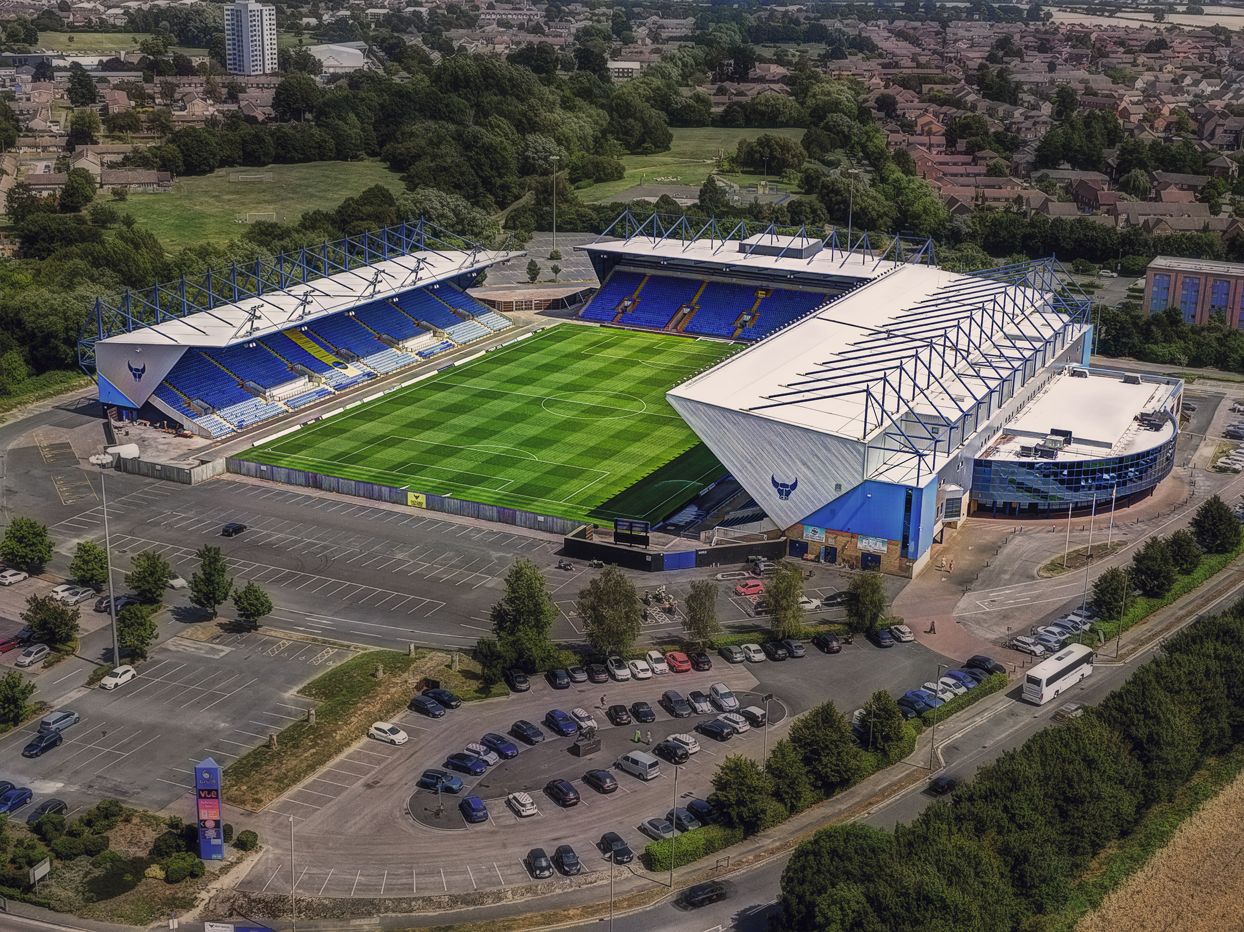 Aerial Photograph of Oxford United - Kassam Stadium
