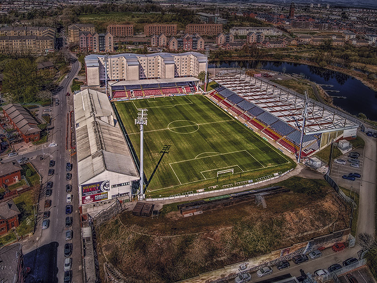 Aerial Photograph of Partick Thistle - Firhill