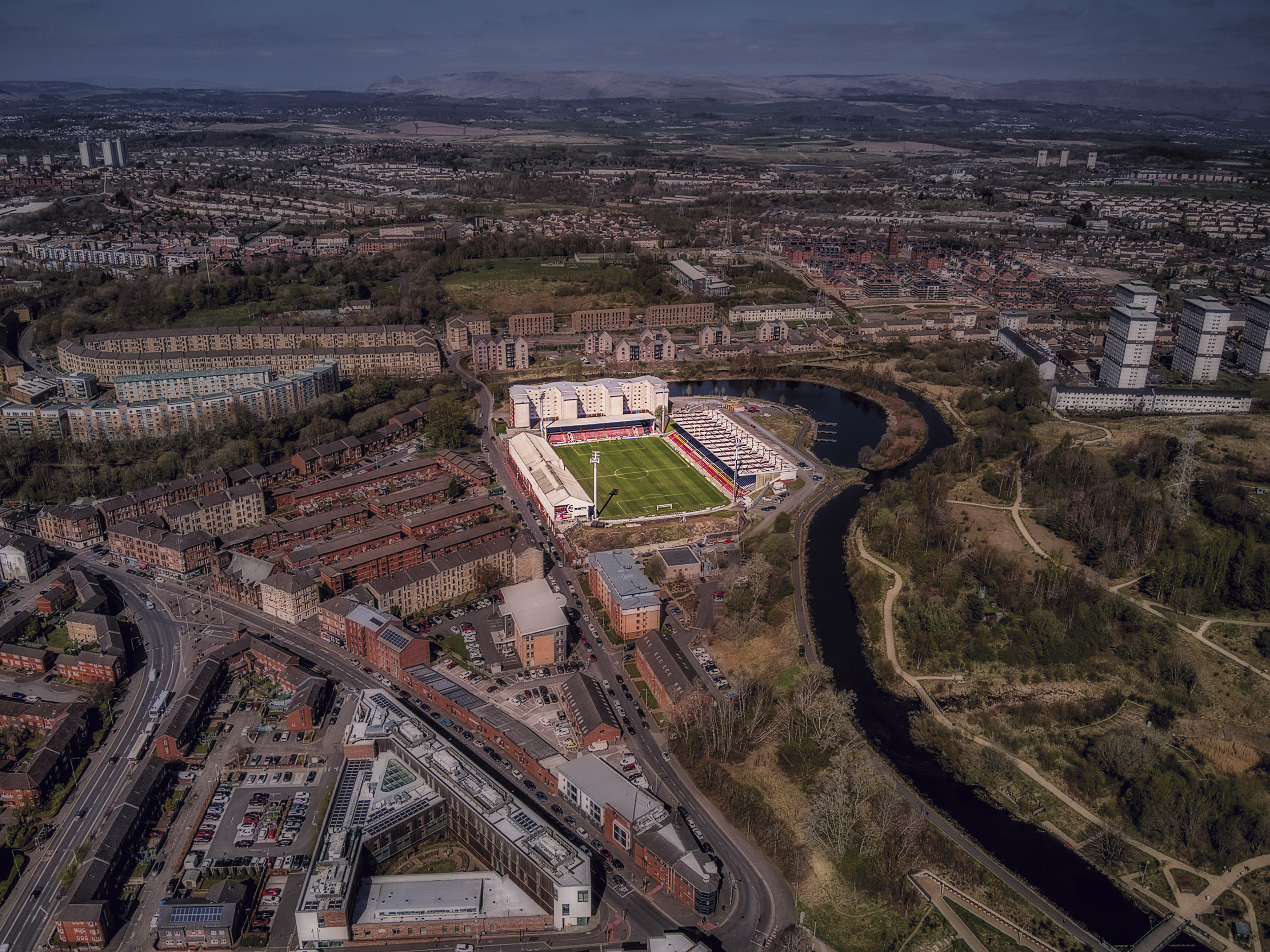 Aerial Photograph of Partick Thistle - Firhill