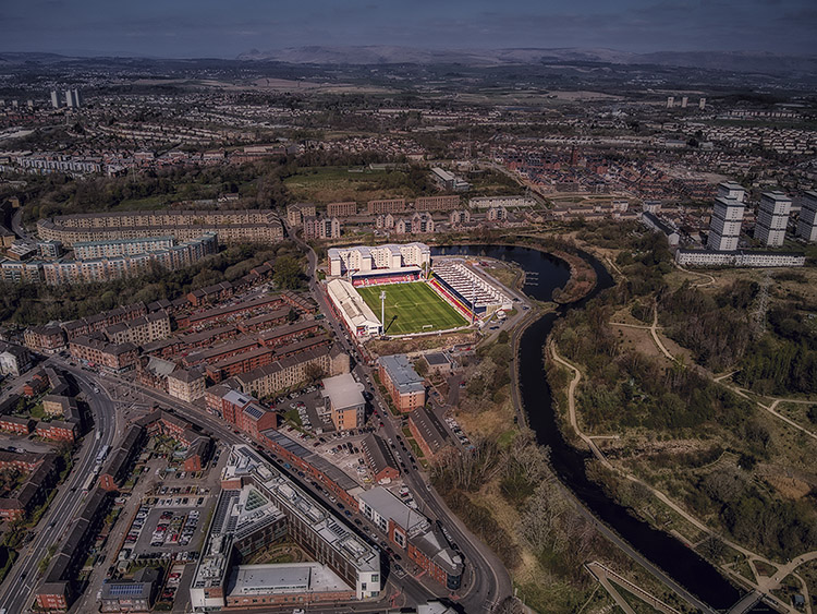 Aerial Photograph of Partick Thistle - Firhill