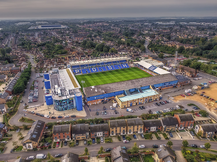 Aerial Photograph of Peterborough United - London Road