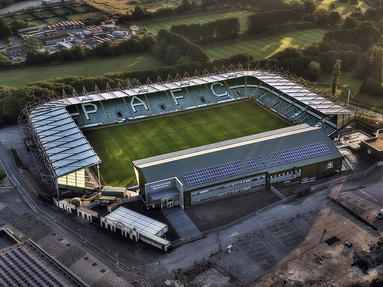 Aerial Photograph of Plymouth Argyle - Home Park