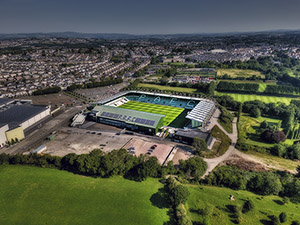 Aerial Photograph of Plymouth Argyle - Home Park