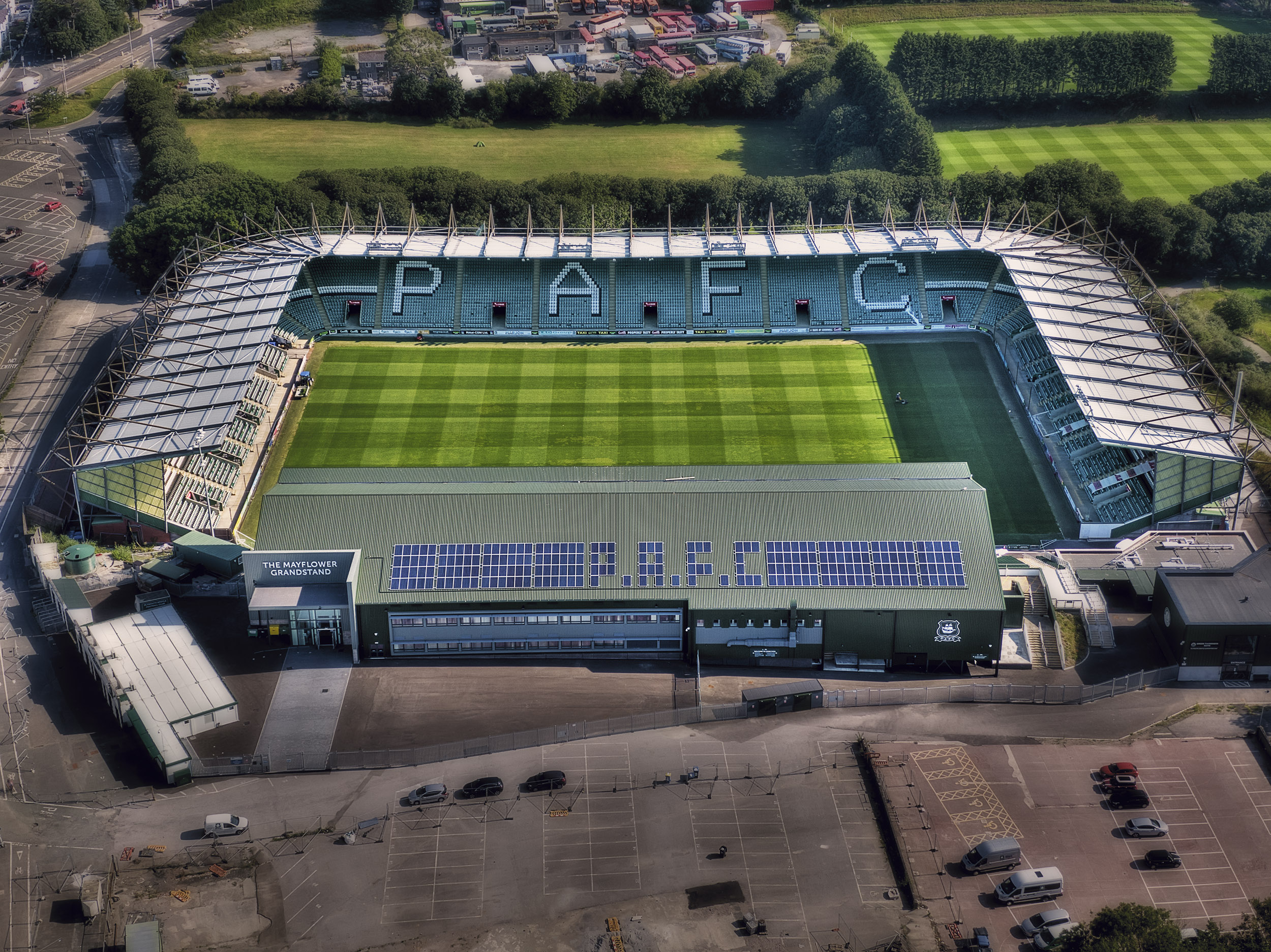 Aerial Photograph of Plymouth Argyle - Home Park