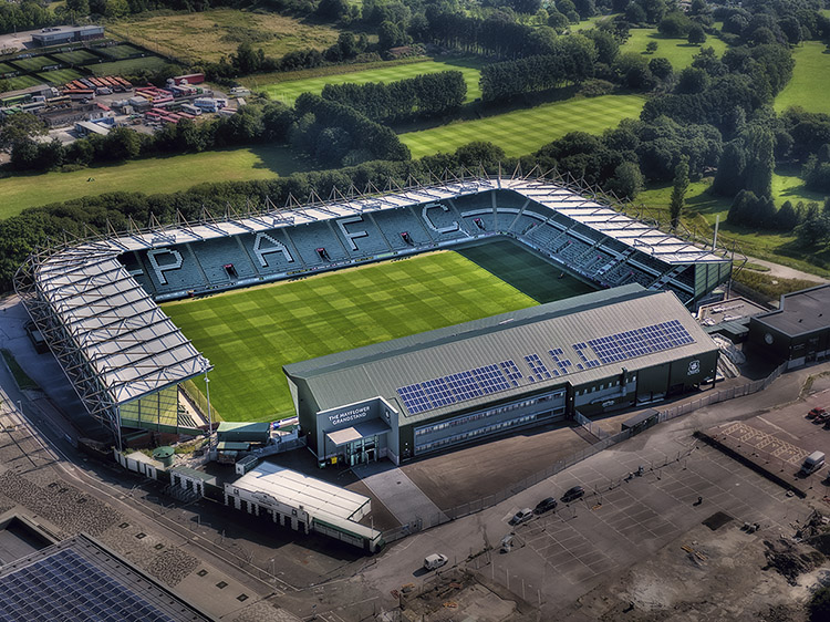 Aerial Photograph of Plymouth Argyle - Home Park