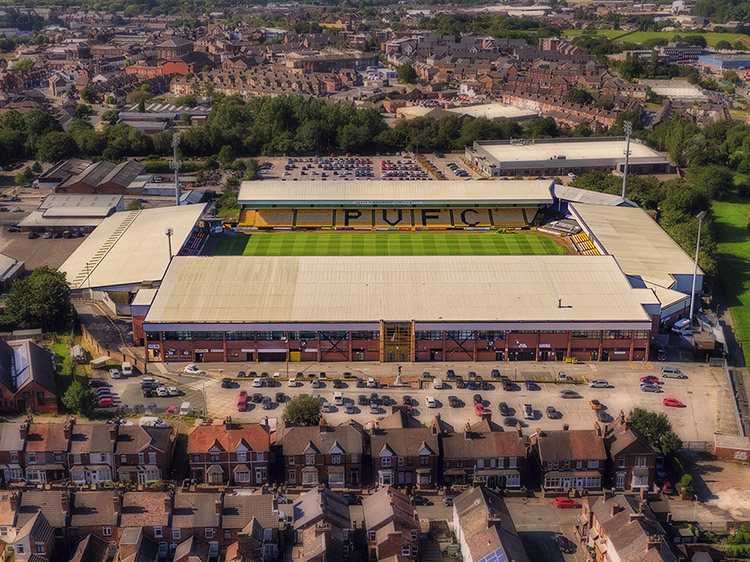 Aerial Photograph of Port Vale - Vale Park