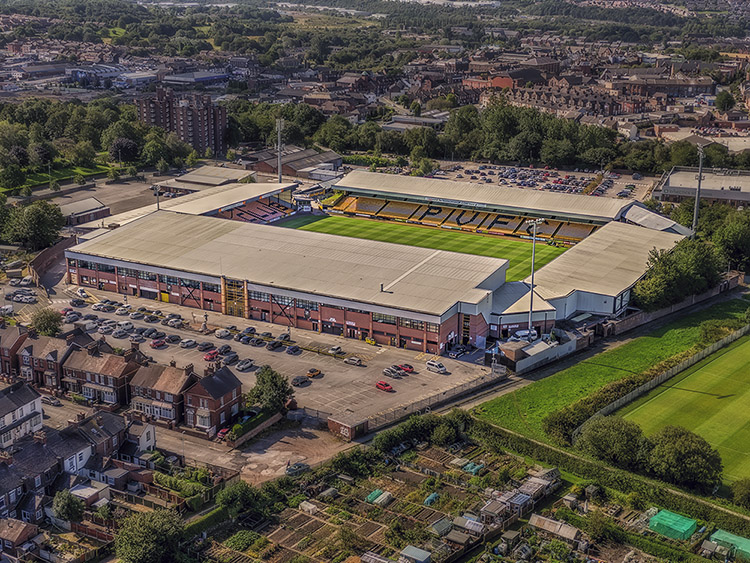 Aerial Photograph of Port Vale - Vale Park
