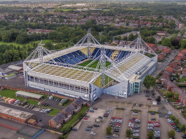 Aerial Photograph of Preston North End - Deepdale