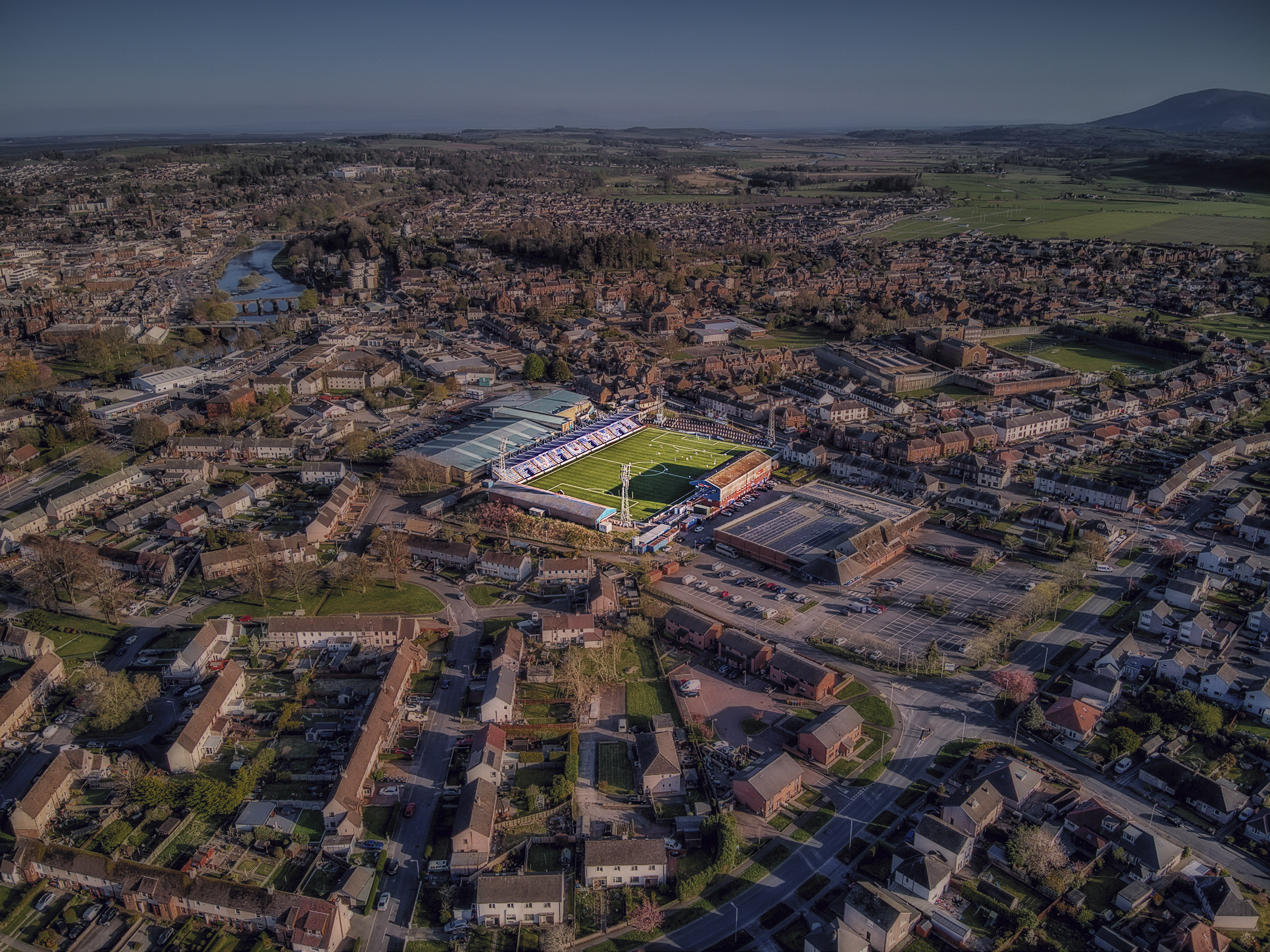 Aerial Photograph of Queen of the South - Palmerston Park