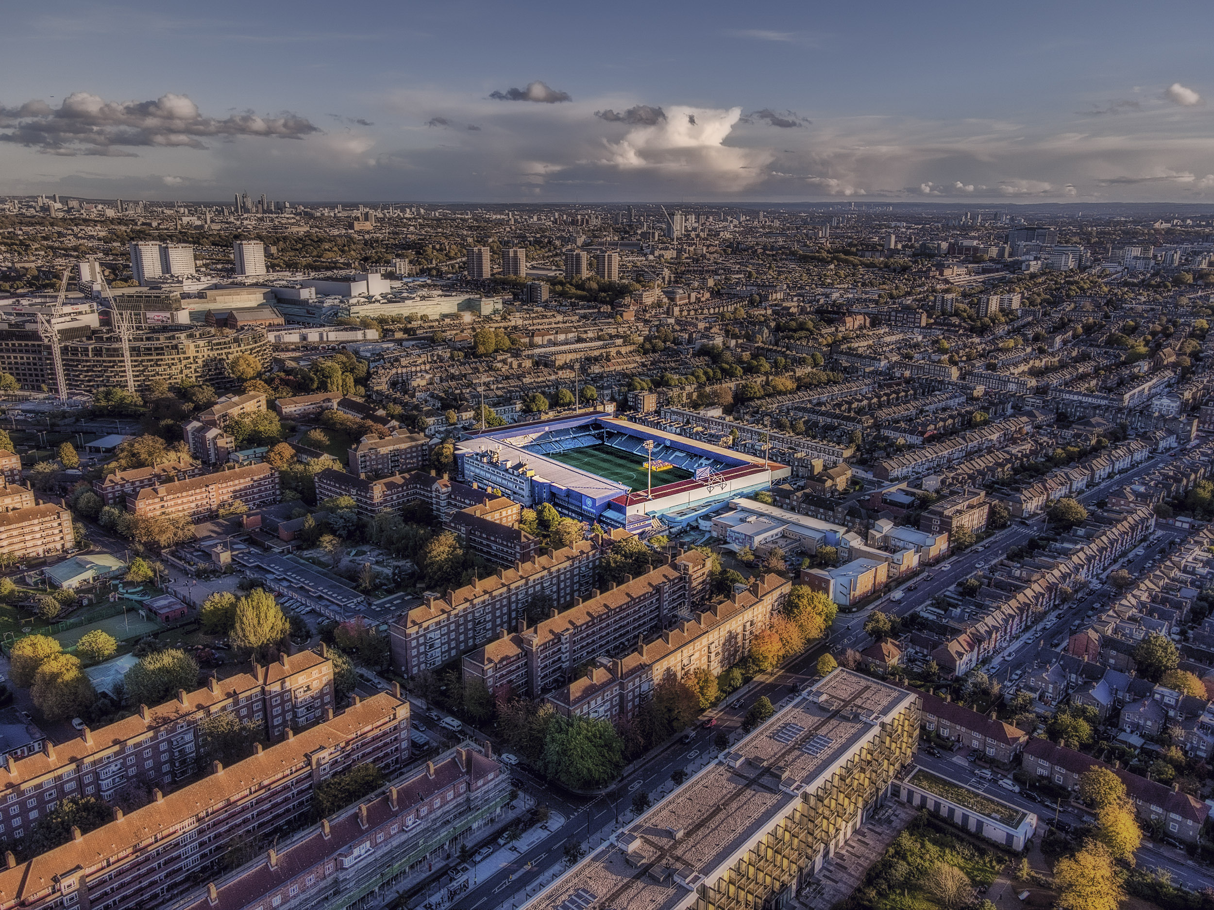 Aerial Photograph of Queens Park Rangers - Loftus Road