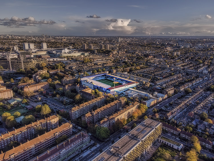 Aerial Photograph of Queens Park Rangers - Loftus Road