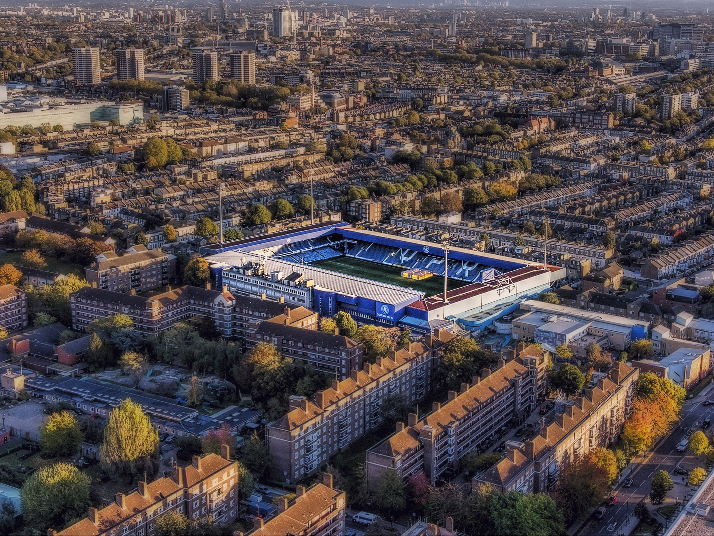 Aerial Photograph of Queens Park Rangers - Loftus Road