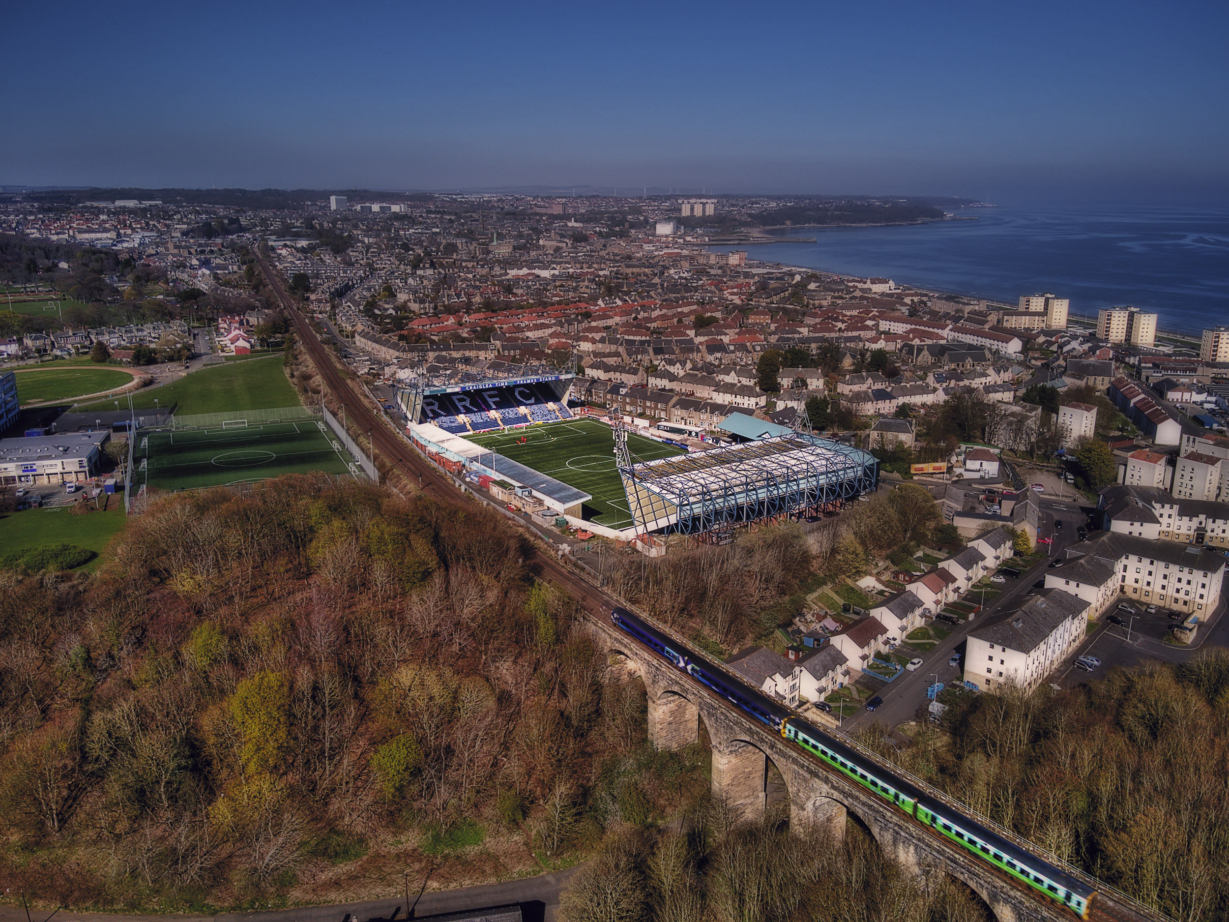 Aerial Photograph of Raith Rovers - Stark's Park