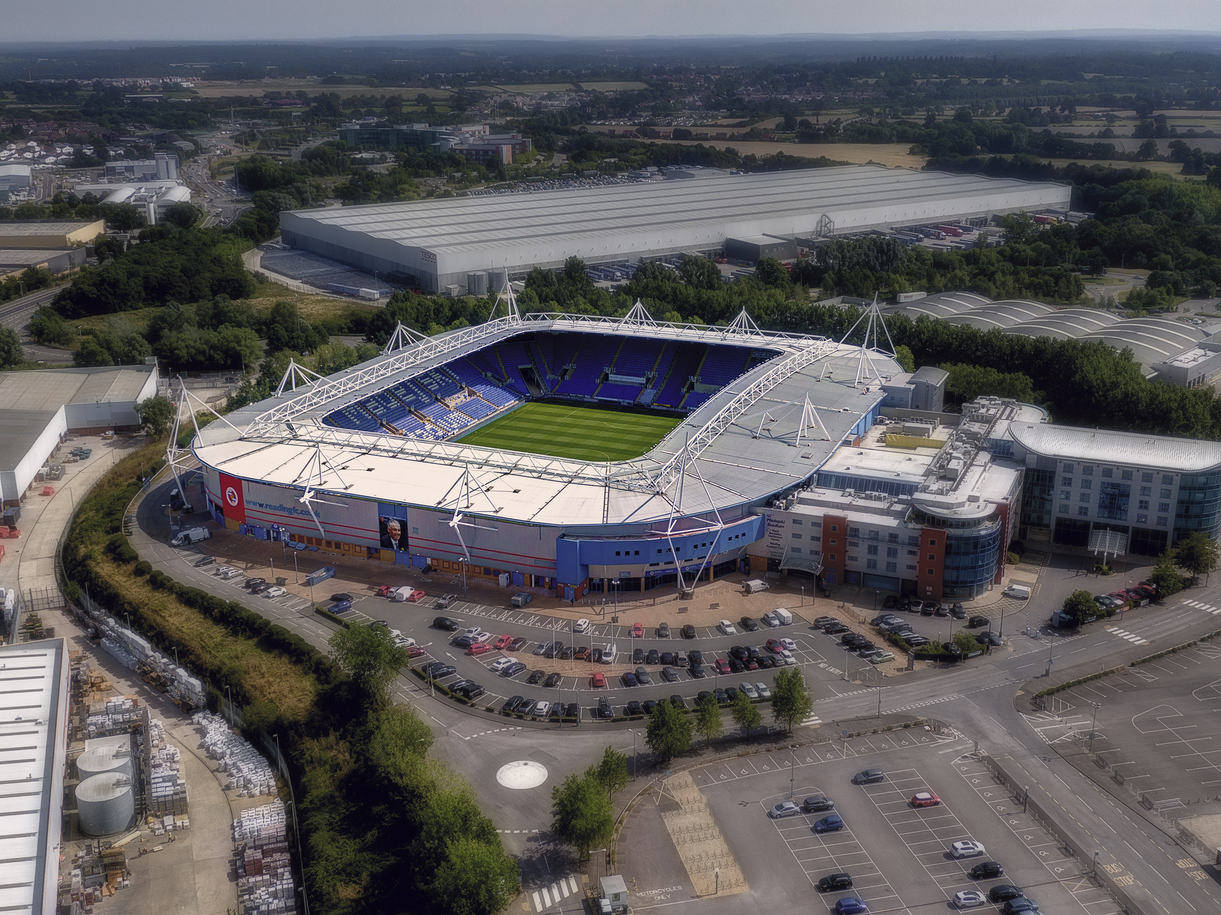 Aerial Photograph of Reading - Madjeski Stadium