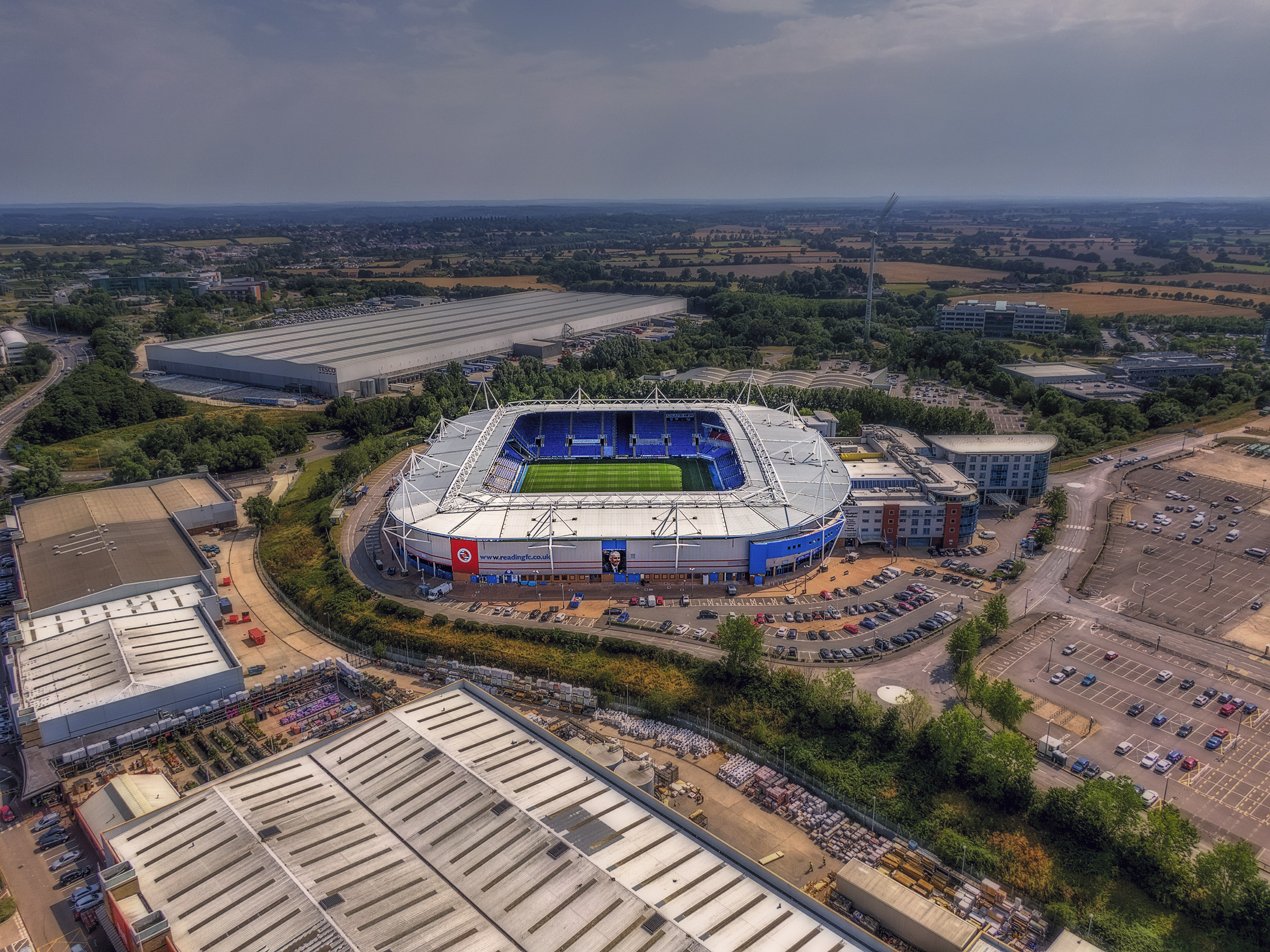 Aerial Photograph of Reading - Madjeski Stadium
