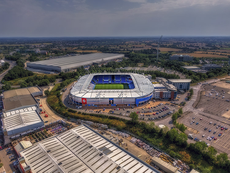 Aerial Photograph of Reading - Madjeski Stadium
