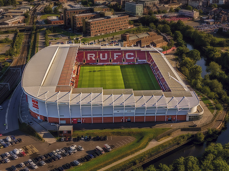Aerial Photograph of Rotherham United - New York Stadium